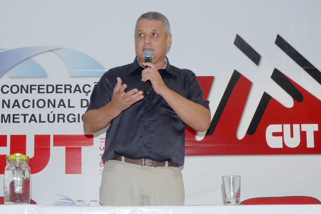 O presidente da FEM-CUT/SP, Valmir Marques - "Biro-Biro" (Crédito Mídia Consulte)