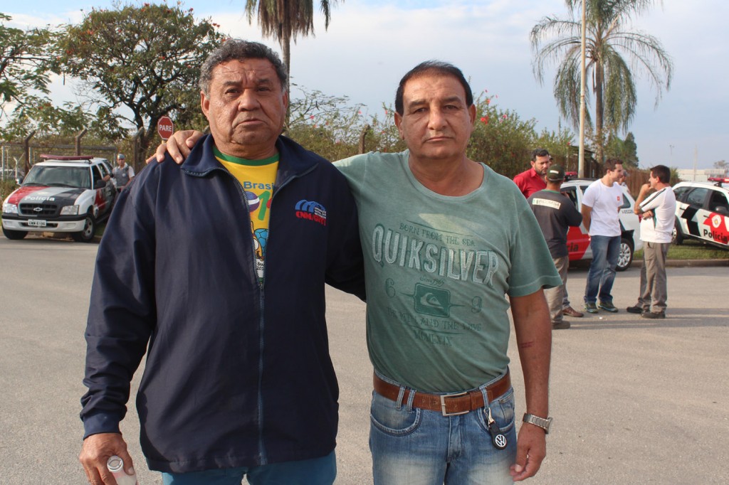 Os dirigentes sindicais Carlos Alberto Barbosa - Pentelho e Paulo Donizete Moreira - Paulinho, ambos da Tenaris Confab Tubos