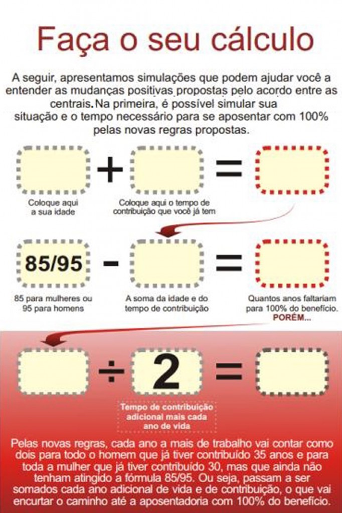 Na primeira linha, veja como funciona para quem atingir o 85/95. Abaixo, como ficará mais fácil para quem já tem tempo de contribuição