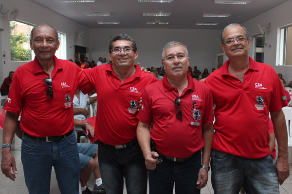 Dirigentes do CSA - Dirceu, Sabiá, Serginho e Mineirinho
