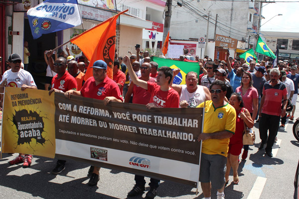 Ato unificado de diversos sindicatos no dia 25 de março - um “esquenta” da greve geral