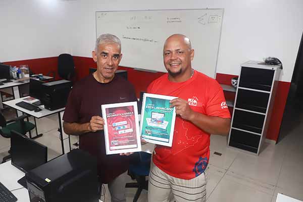 Inscrições para cursos gratuitos de informática começam no dia 12 de janeiro