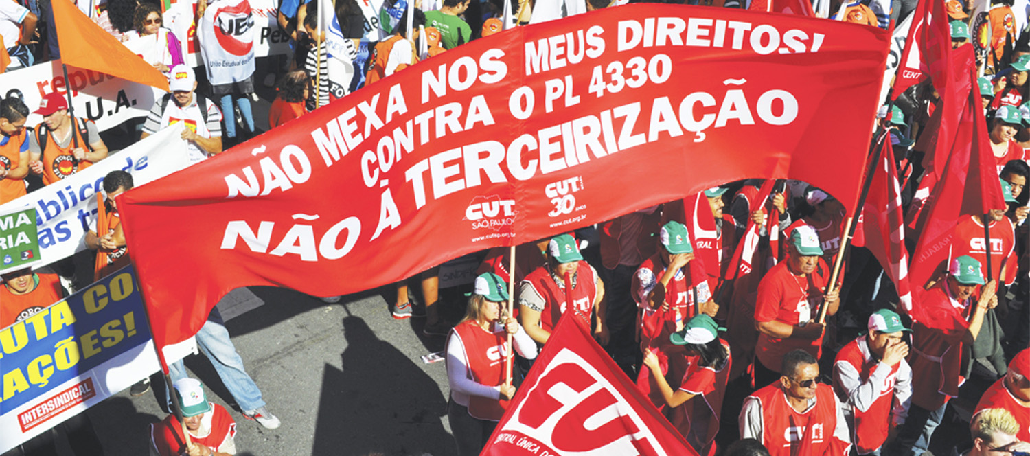 Quarta-feira CUT tem mais uma batalha decisiva contra o PL 4330, da terceirização