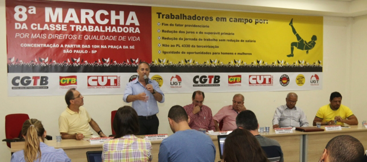 Centrais ocuparão ruas de São Paulo nesta quarta (9) em defesa da pauta da classe trabalhadora