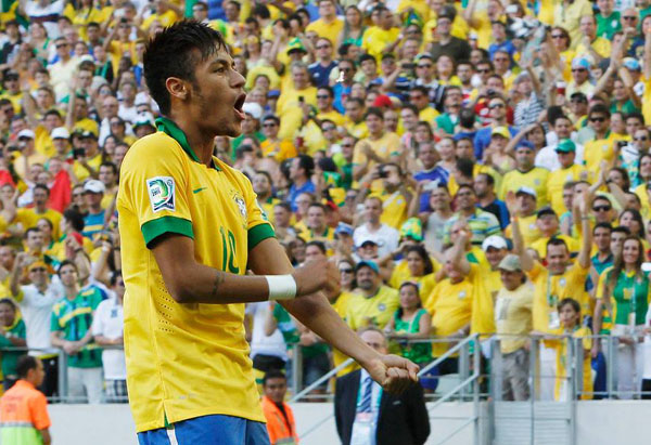 Neymar comemora primeiro gol - foto: google