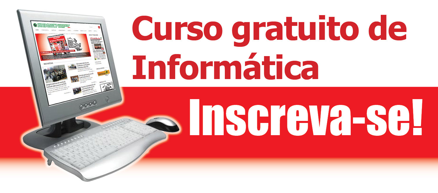 Sindicato abre inscrições para cursos gratuitos de informática, com turmas para todas as idades