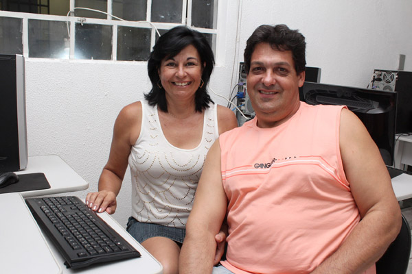 Claudemir Fernandes, sócio do sindicato pela Incomisa, fez o curso junto com sua esposa Marli Alves