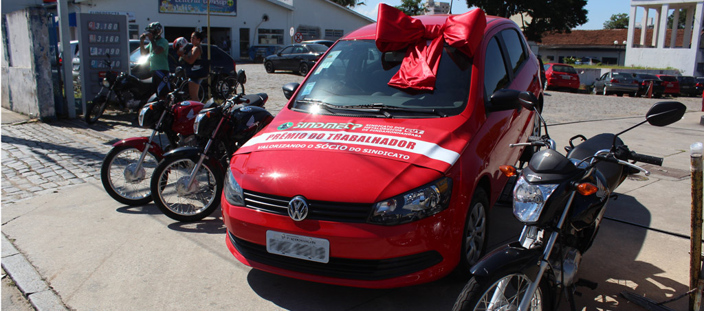 Dia do Trabalhador terá sorteio de 1 carro, 3 motos e 10 TVs