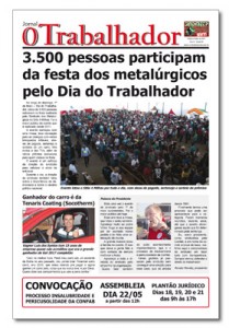 Jornal O Trabalhador.Edição 83.Maio de 2016.indd