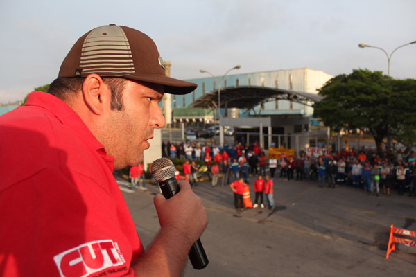 O vice-presidente do sindicato, André Oliveira