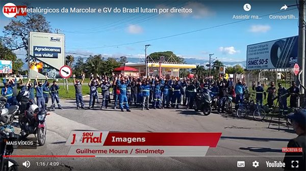 TVT faz reportagem sobre a paralisação na GV do Brasil