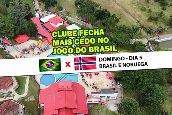 Clube fecha mais cedo no jogo do Brasil